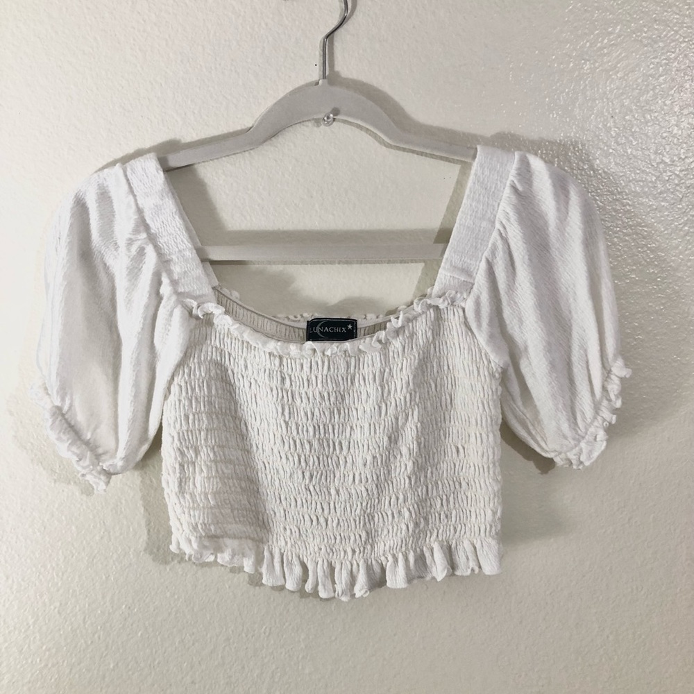 White Crop Top